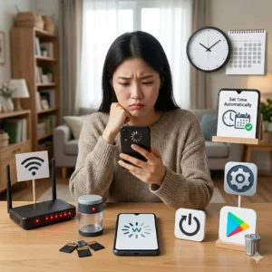 플레이스토어에서 다운로드 대기중만 뜰 때 해결법